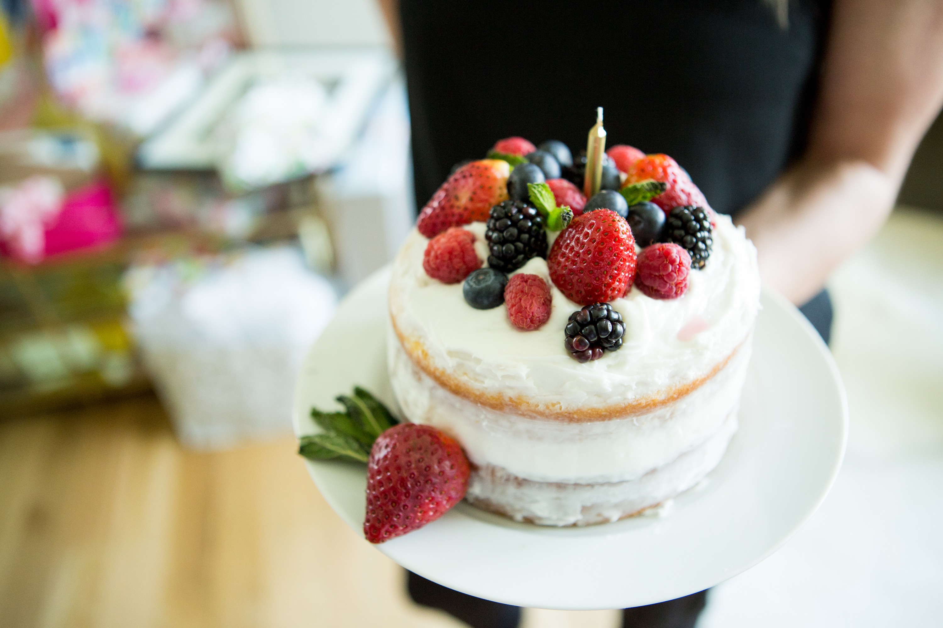 first birthday party homemade smash cake diy berries