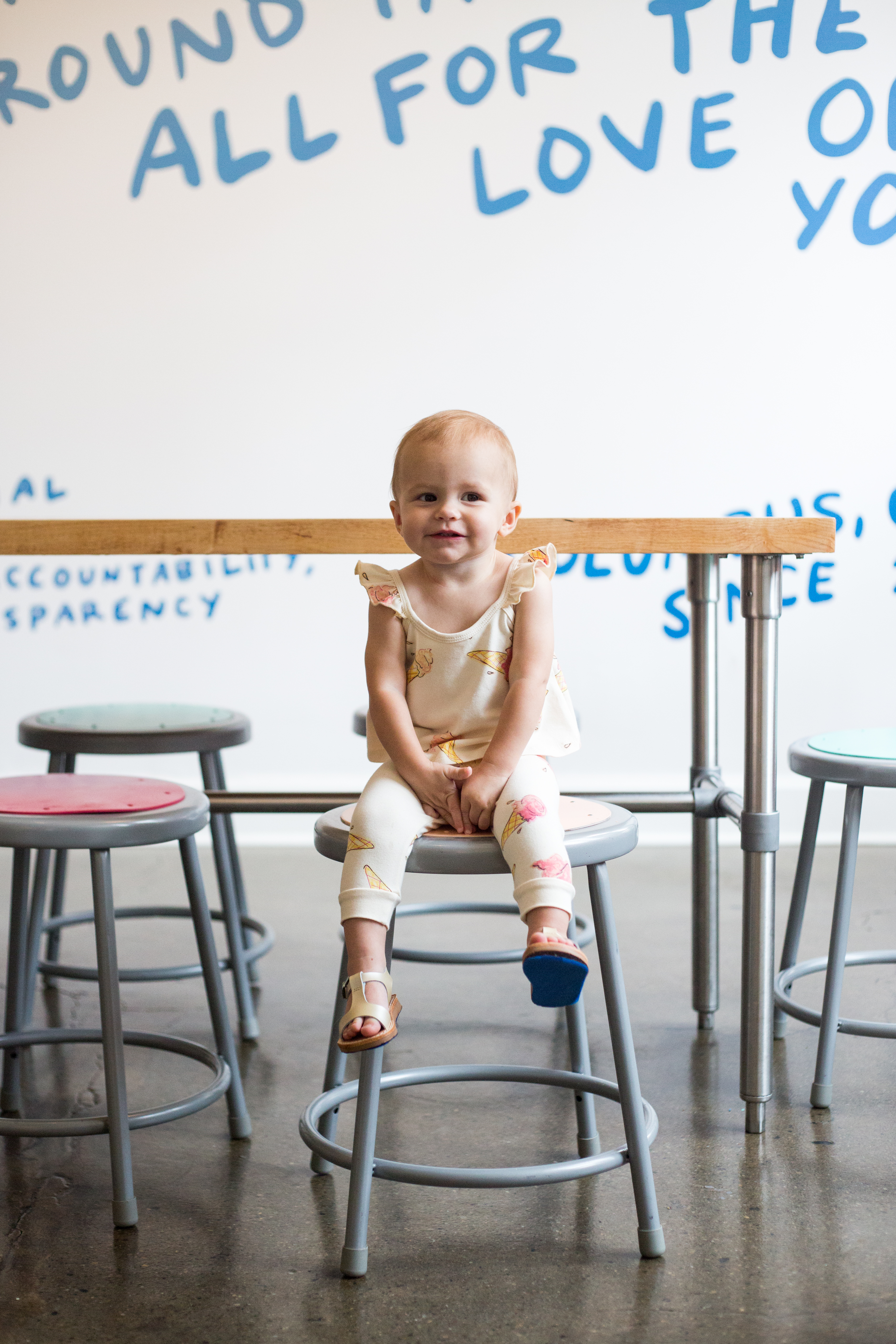 baby girl ice cream outfit at jenis ice cream
